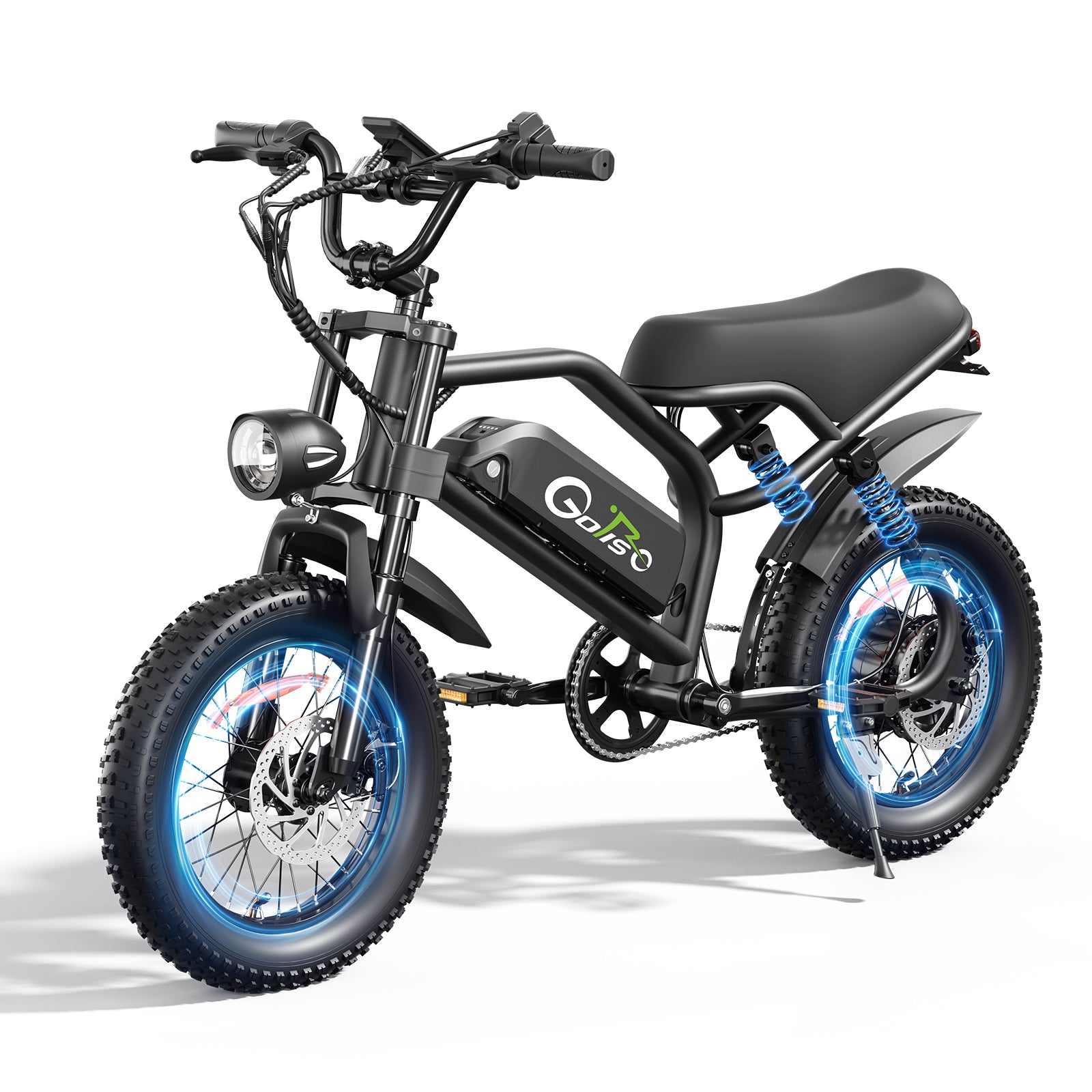 Electric Bike for Adults - 750W Motor, 48V 13Ah Removable Battery, Full Suspension, 3 Riding Modes, Color Display, 65Nm Torque, Lightweight, 264 lb Load