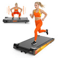 AKLUER 2.5HP Brushless Motor Treadmill, with 6% Manual Incline 2 in 1 Walking Pad, Romote Control, Phone Holder, 0.6-4 MPH Speed Range, Portable Running Walking Machine