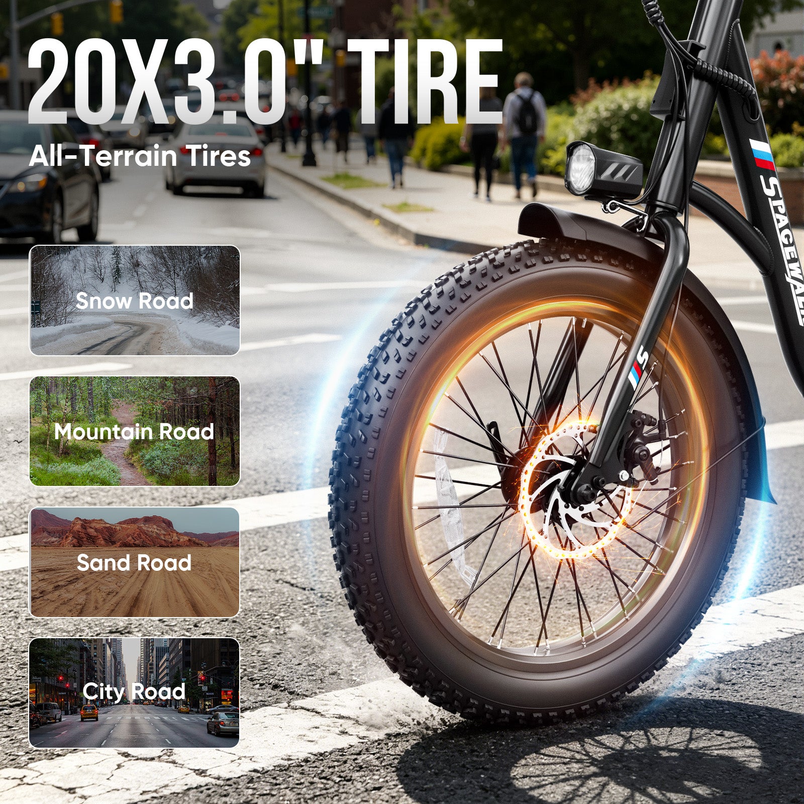 Electric Bicycle, 1500W Peak Motor, 48V 13Ah Battery 60 Mile Max Range, NFC Lock 7-Speed E-Bike for Mountain & Off-Road Trips,UL 2849